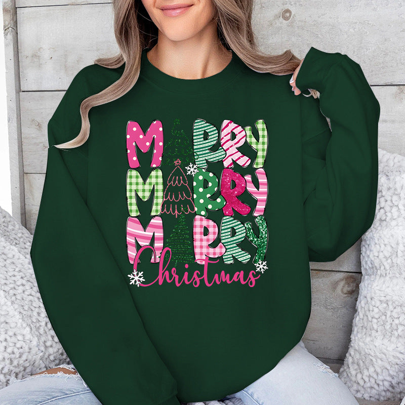 Glædelig jul e-tegneserie sweatshirt festlige søde gaver