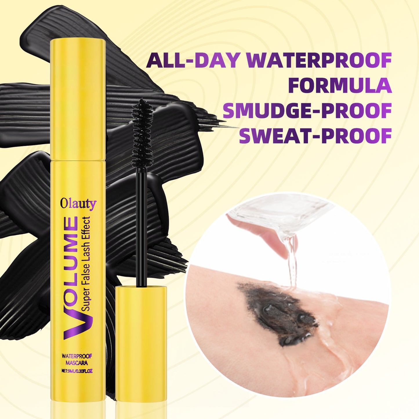 Langvarig, Smudge-fri, Fiberforstærkende, Volumengivende og Buende Mascara