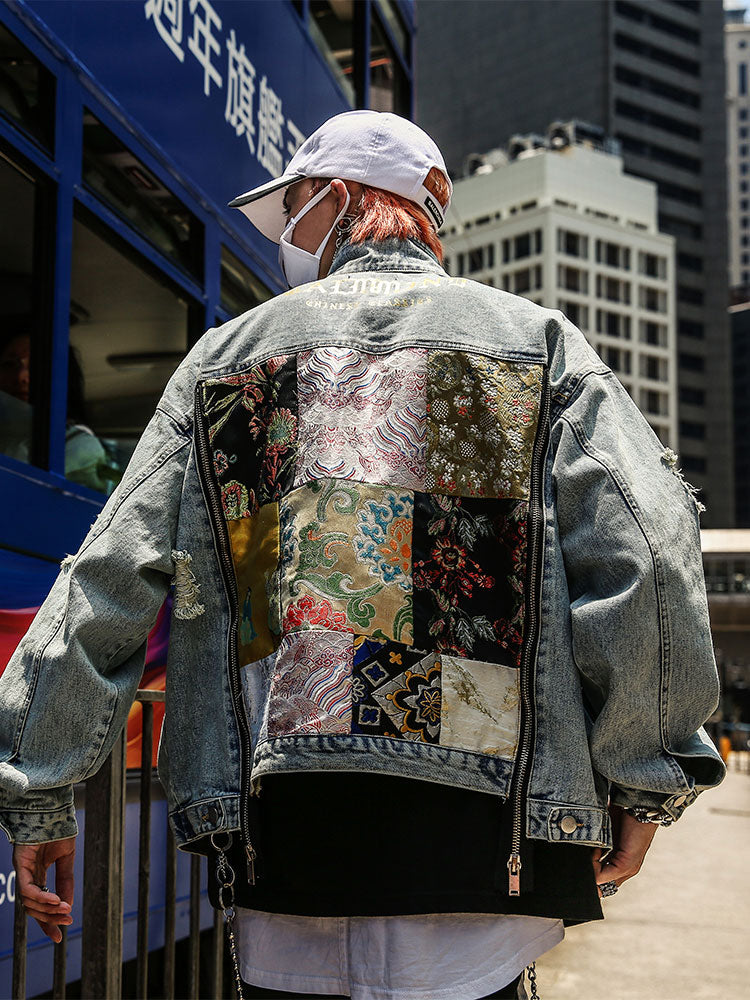 Cloth Zipper Denim Couple Clothes Coat Loose Jacket