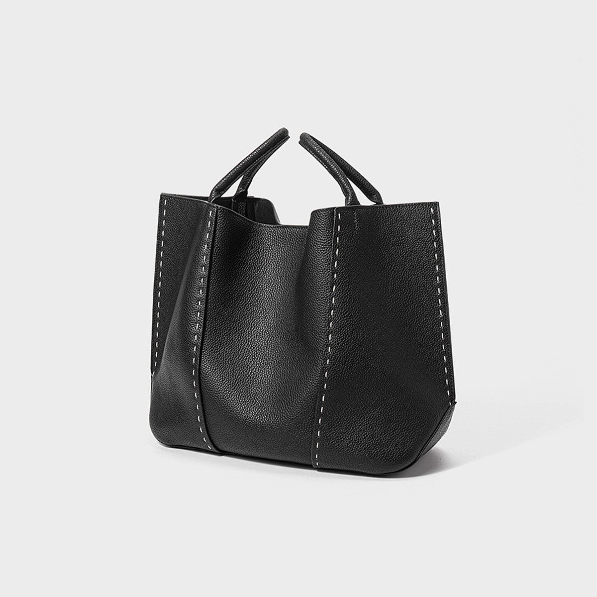 Large Capacity First Layer Cowhide Commuter Hand-carrying Bag Big Bag Shoulder Bag