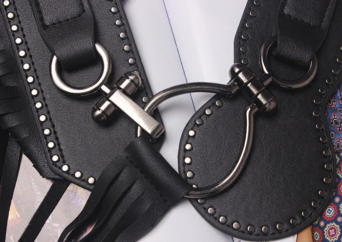 Personalized Long Fringe Fashion Buckle Wide Girdle Belt Belt