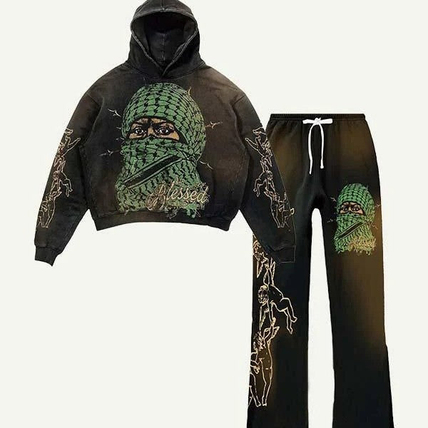 Fashion Casual Printed Polyester Sweater