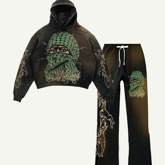 Fashion Casual Printed Polyester Sweater