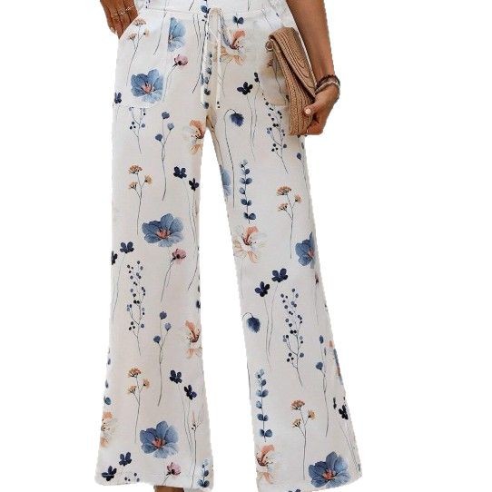 Mode Casual Løse Bukser med Print til Kvinder