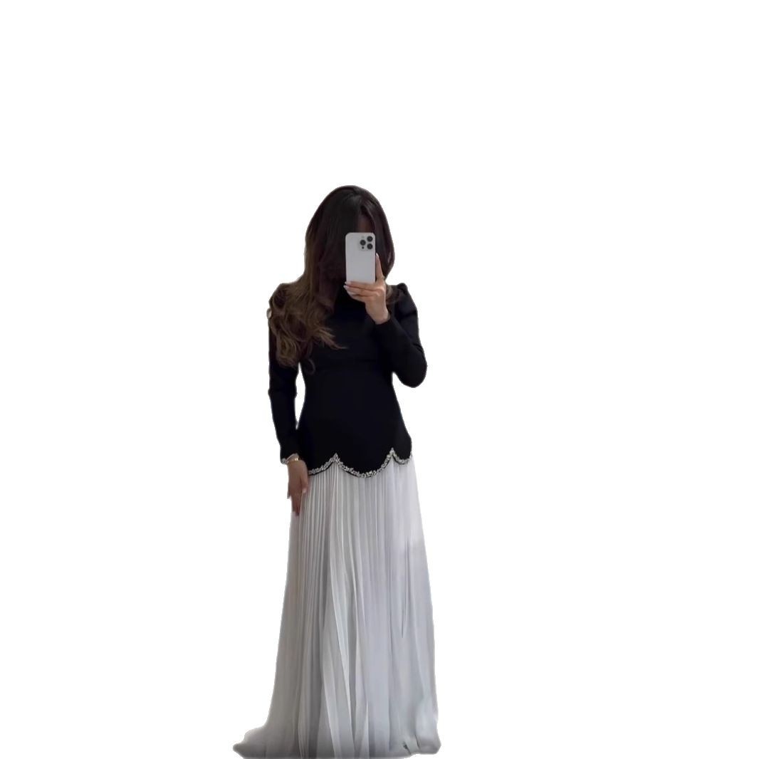 Heavy-duty Irregular Long Skirt Set For Women
