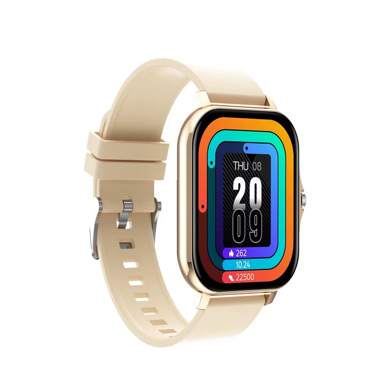 New Bluetooth Heart Rate Monitor Smart Watch Men Full Touch Dial Call Fitness Tracker IP69 Waterproof Smartwatch Men Women