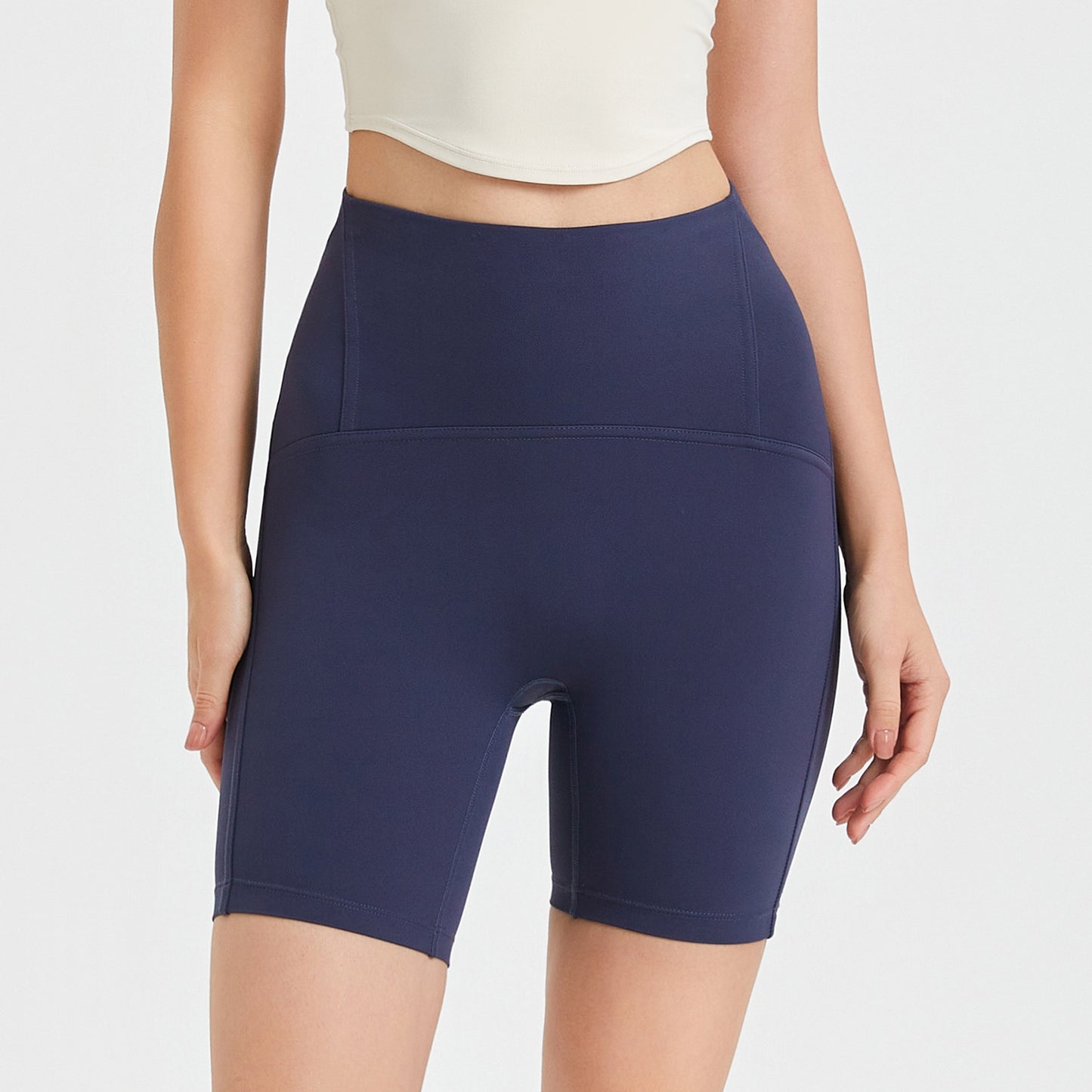 Women's Fashion Casual Shaping High Waist Peach Hip Lifting Short-length Pants