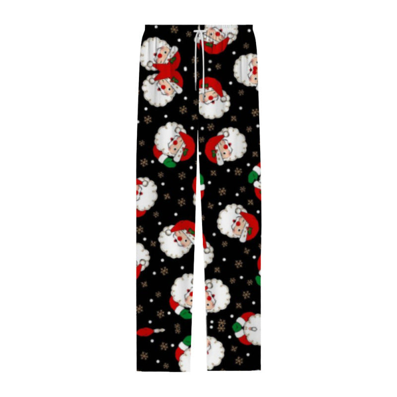 Men's Casual Pants Christmas Style Full Print