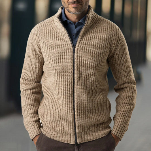 Ny Strikket Jakke Slank Sweater til Mænd