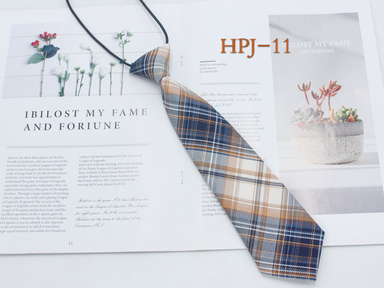 Japanese College Jk Plaid Tie Free Style