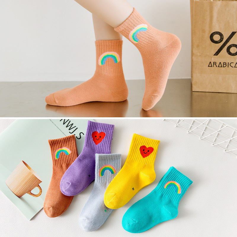 Cartoon Sports Children's Socks Autumn And Winter New