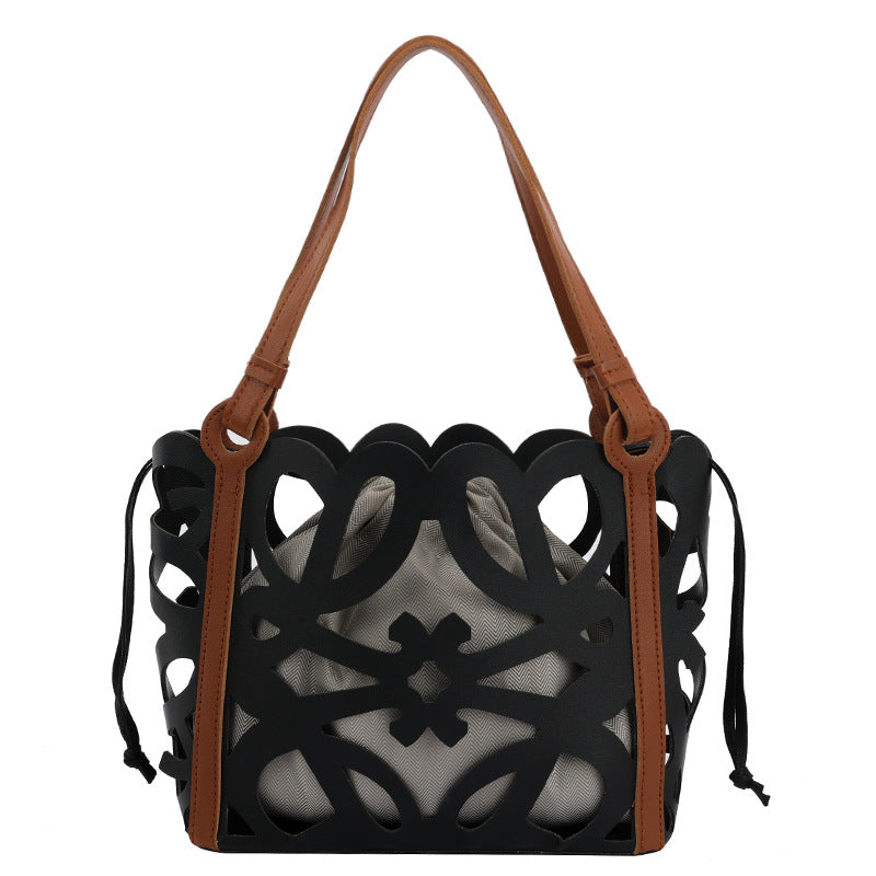 Women's Fashion Hollow Large Capacity Shoulder Handbag
