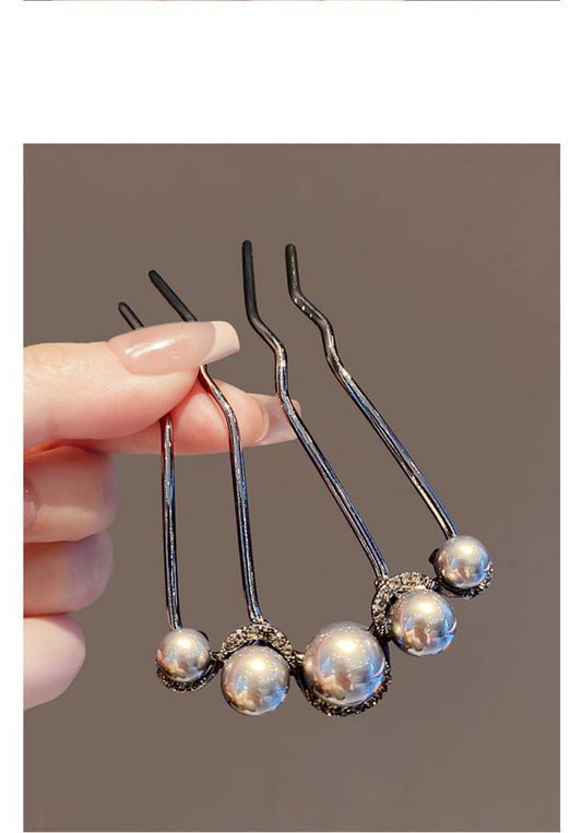 Pearl U-shaped Hairpin With A High-end Feel