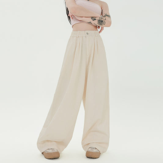 Japanese Draping Effect Casual Pants Hip Hop Wide Leg
