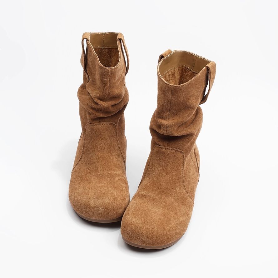 Western Denim Martin Boots For Women