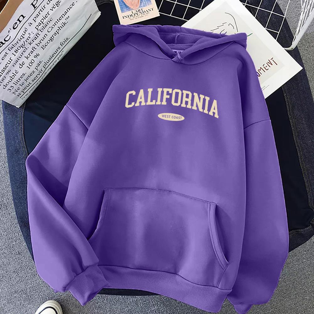 Women's Hooded Street Pocket Round Neck Sweatshirt