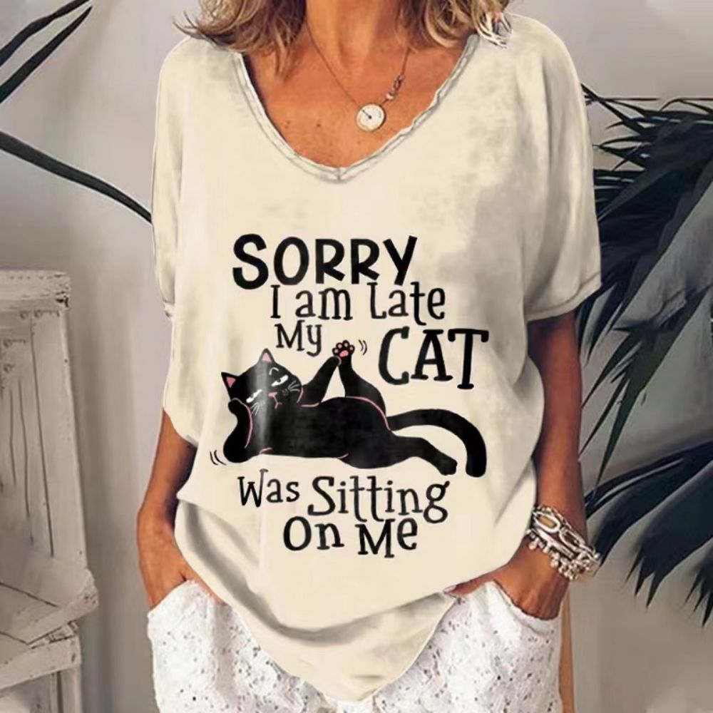 Trendy Kitten 3D Women's Printed Wear T-shirt Short Sleeve