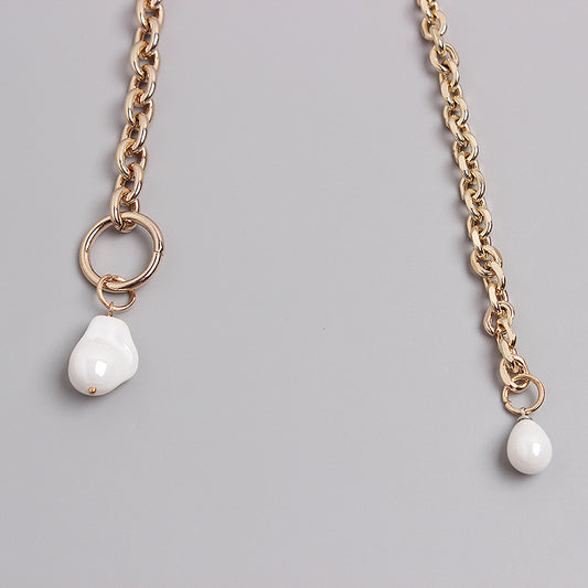 Pearl Tassel Decoration With Dress Waist Metal Chain