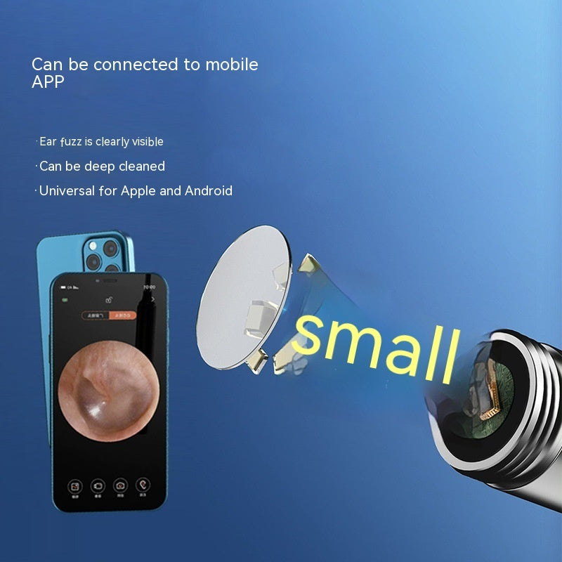 Stainless Steel Intelligent Wireless Visual Earpick Luminous Tool