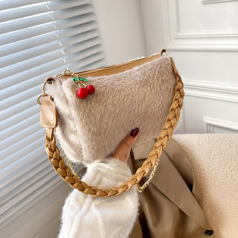 Ladies Sweet New Zealand Flower Shoulder Strap Shoulder Bag