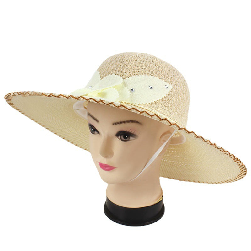 New Style Women's Straw Hat With Sun Protection And Shade
