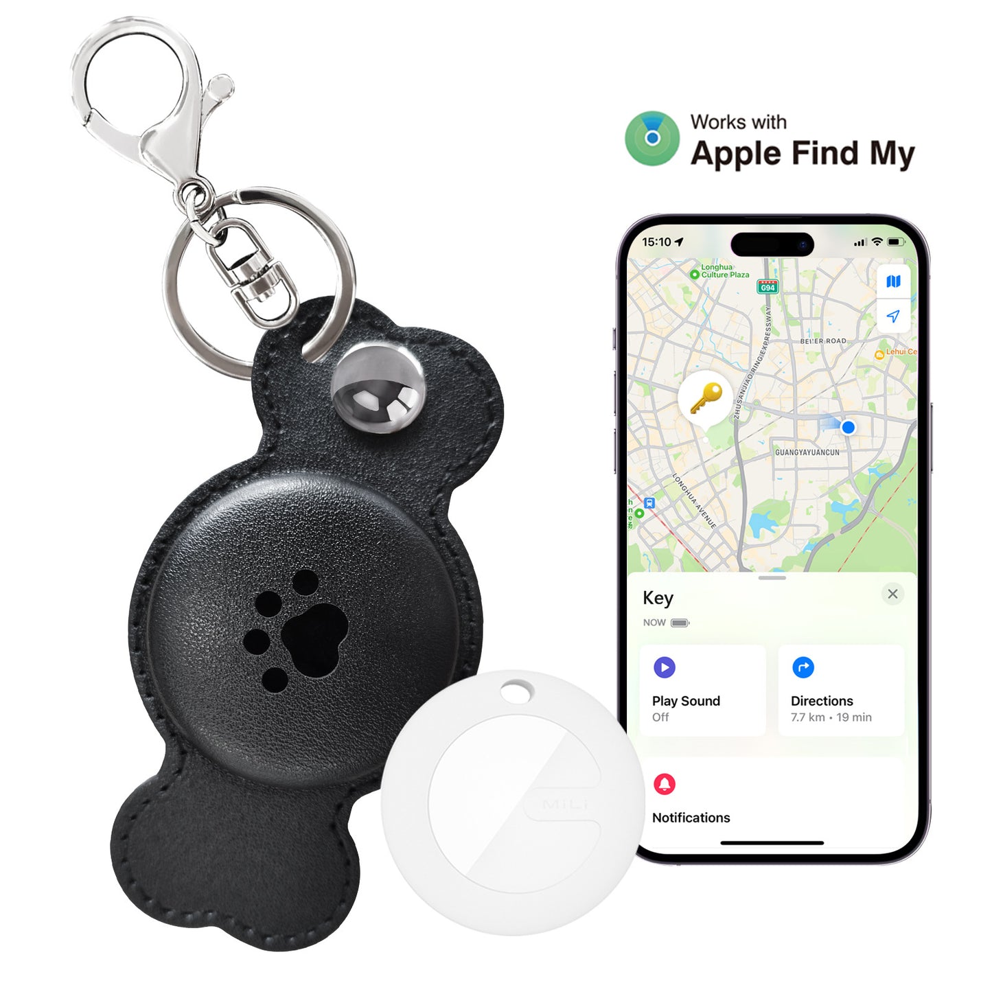 GB Warning Light Pet Anti-lost Positioning Collar
