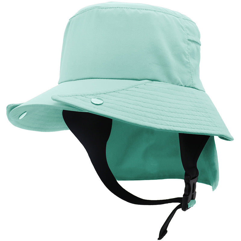UPF50 Big Brim Detachable Bucket Hat Riding Wild Tour Adventure Fishing Quick-drying Cap Sun Protection Neck Protection