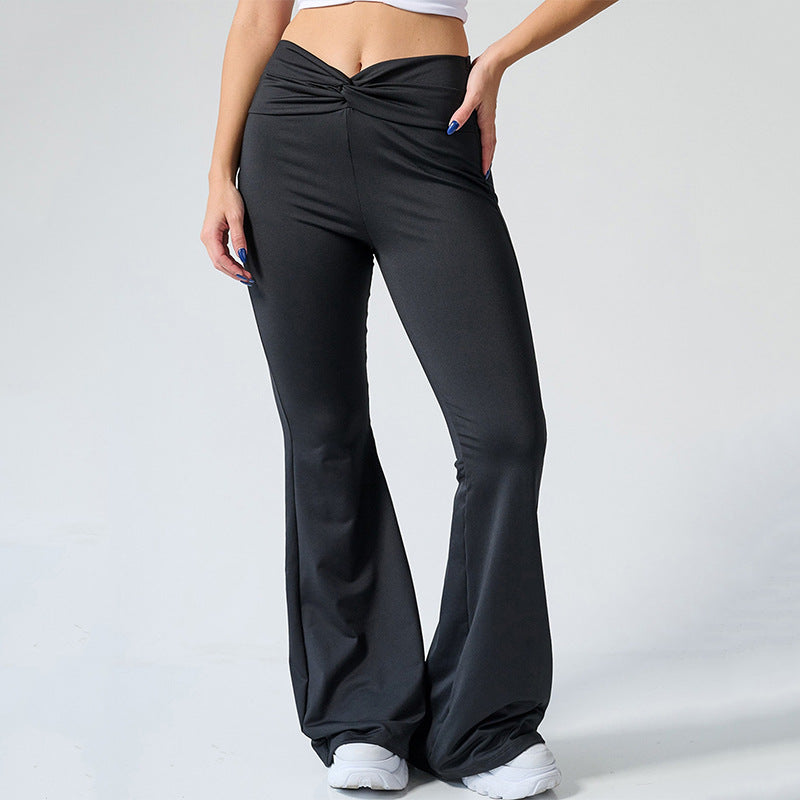 shaping Slimming Bell-bottom Pants Clothing Fashion Sports High Waist