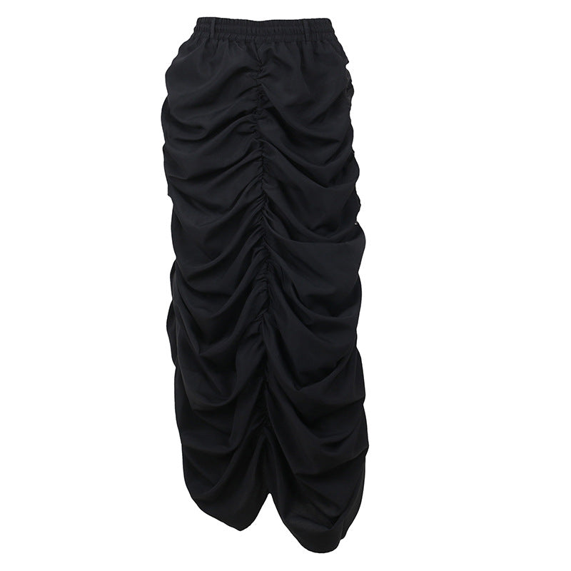 Elegant Slim-fit Pleated Workwear For Skirt Women