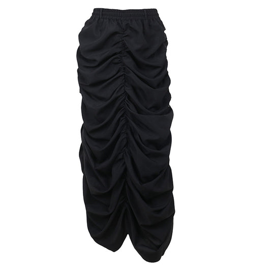 Elegant Slim-fit Pleated Workwear For Skirt Women
