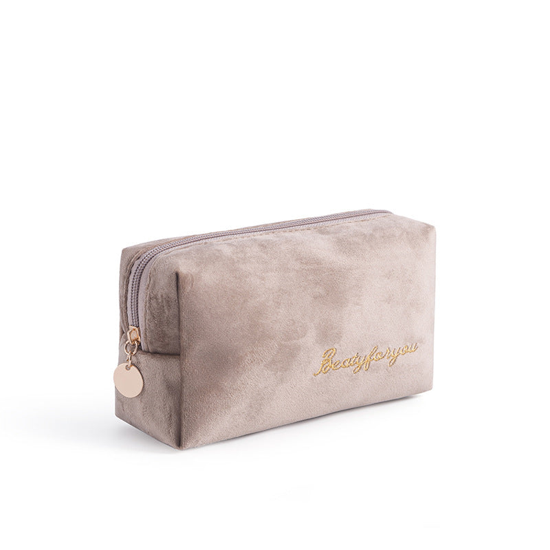 Flannel Cosmetic Storage Bag Tote Cloth
