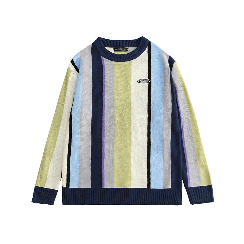 Loose Pullover Color Age-reducing Western Style Top Is Lazy