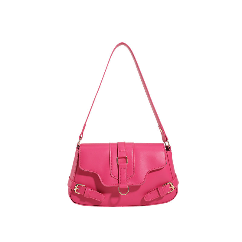 Pure Color Simple Shoulder Messenger Bag Fashion Casual