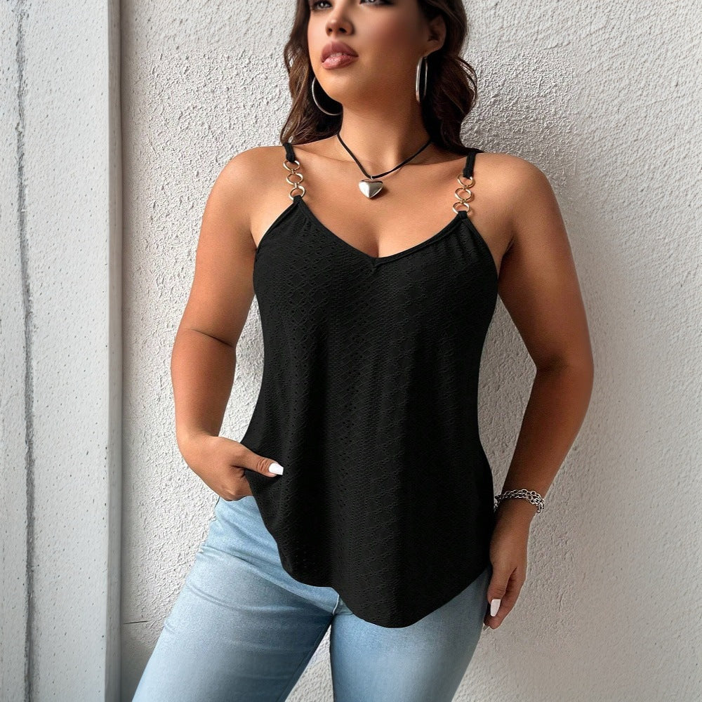 Springsummer Slip Top A Simple Sleeveless Outerwear Top