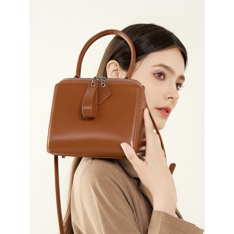 Versatile Leather Handbag New Popular