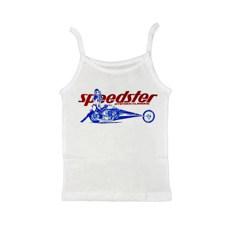 Summer New Women's Tops Vest Round Neck Pullover