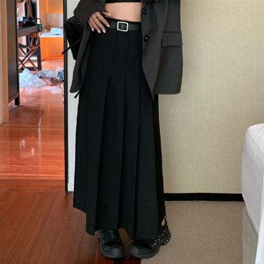 High Waist Pleated Women's Skirt Autumn New