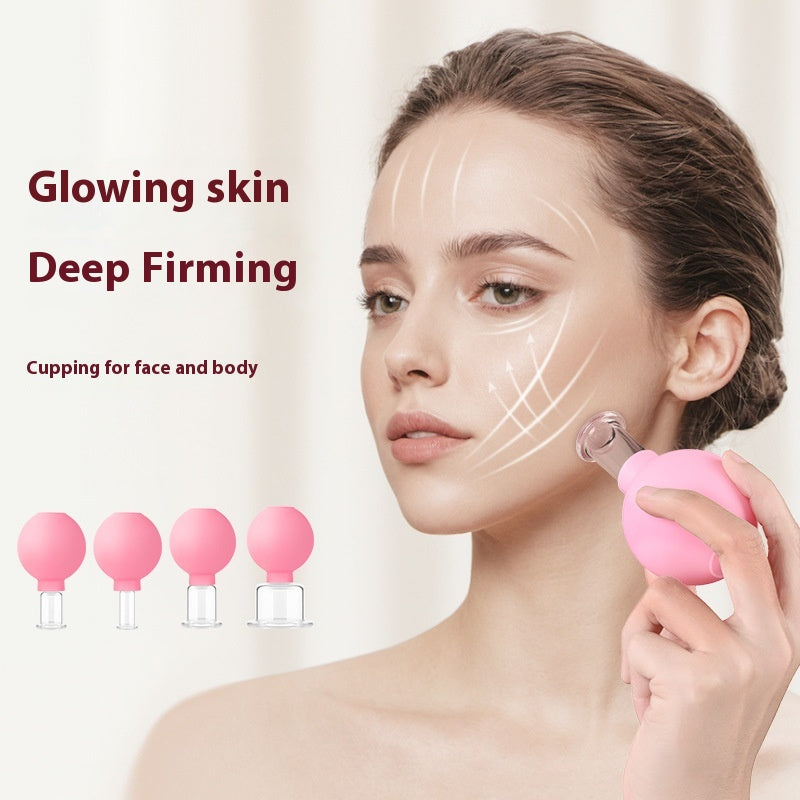 Facial Beauty Scraping Cupping Device Massage Lifting Facial Meridian Dredging Gadget Vacuum Jar Walking Device