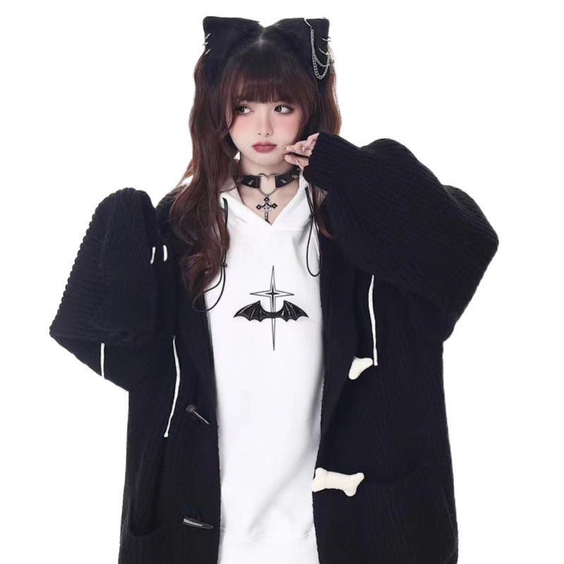 Fall Winter Hooded Thick Sweater