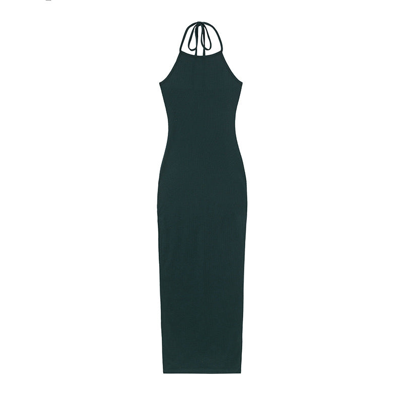 Womens Sexy Backless Split Dress From Europe And The US