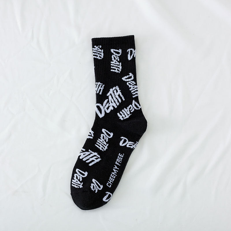 Preppy-style Womens High-top Athletic Odor-resistant Socks