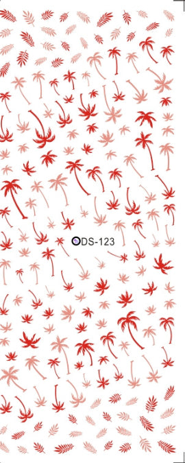 Watermark sticker decal nail sticker