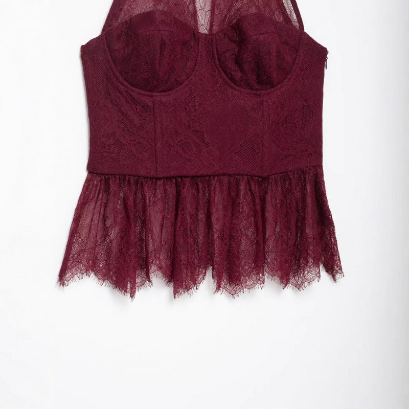 Blonde Halterneck Flatterende Modetop