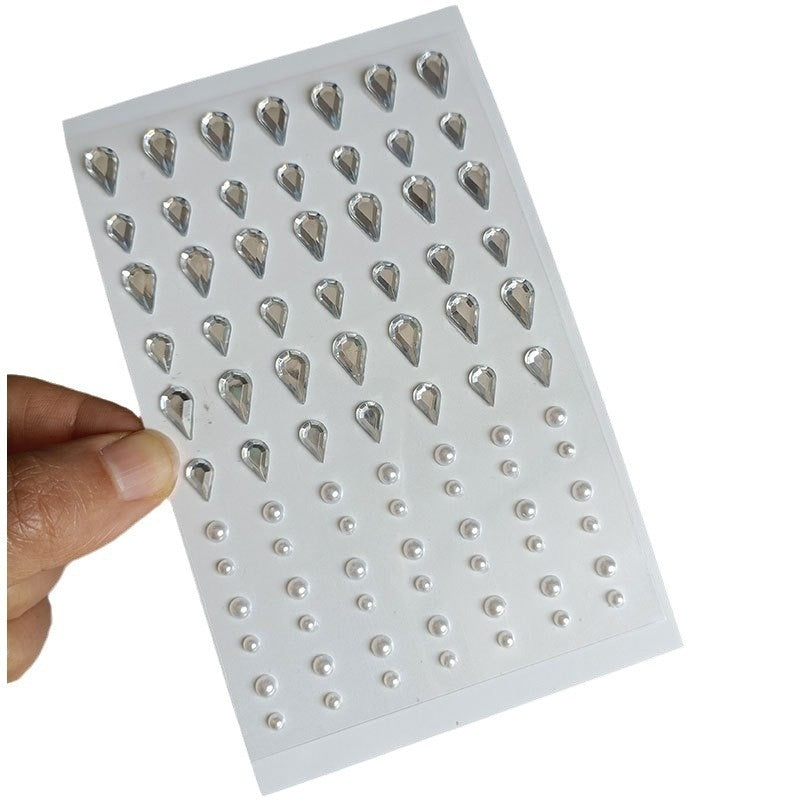Comes With Sticky Pearl Stick-on Crystals Transparent Photo Shoot