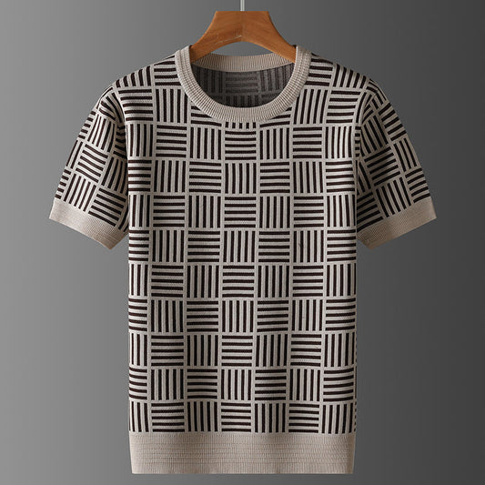Autumn And Winter Round Neck Plus Size Knitwear Sweater Men