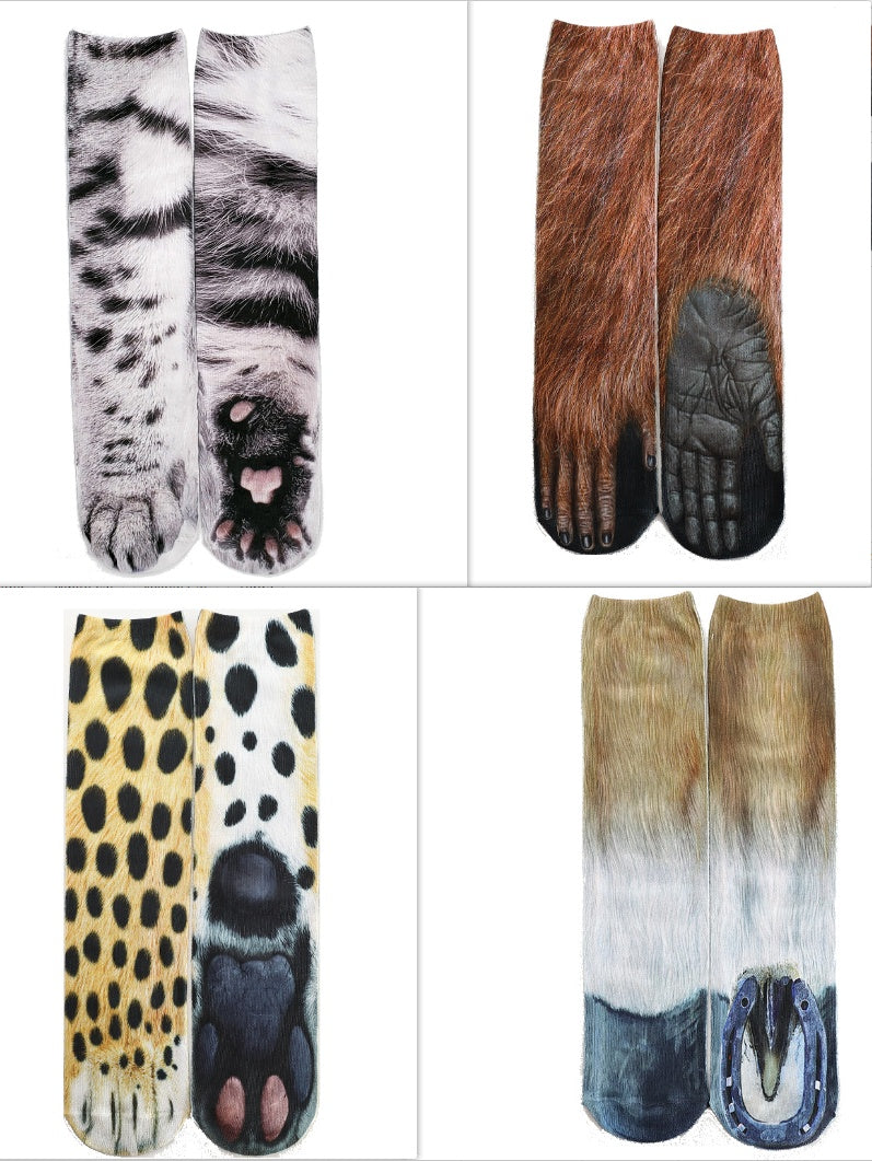 animal print socks 3D