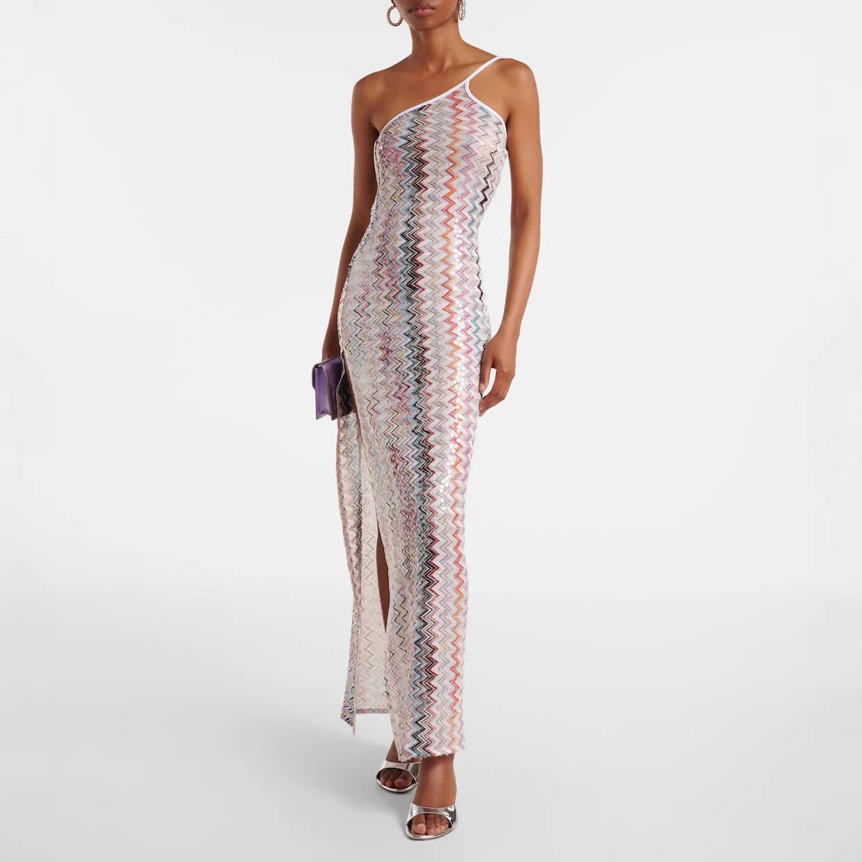 Off-Shoulder Printed Loose-Fit Resort Party Dress
