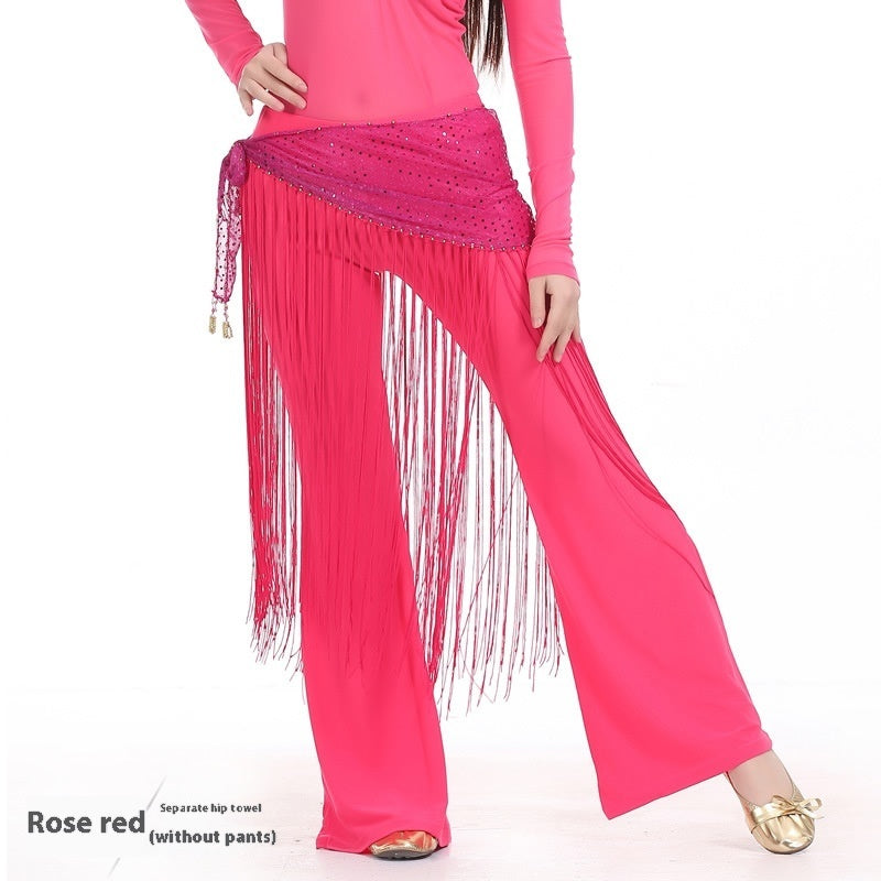 Highlight Tassels Waist Chain Practice Clothes Hip Scarf