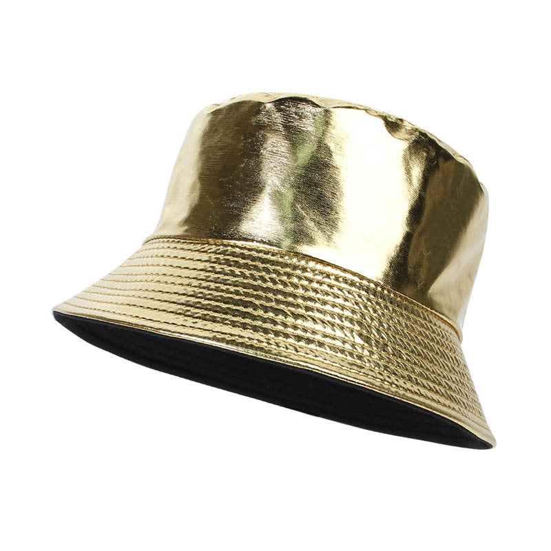 Outdoor Leisure All-match PU Leather Fisherman Hat