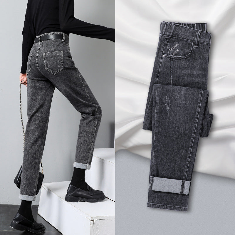 Jeans Women's Summer Spring And Autumn Style Straight Loose High Waist Slim